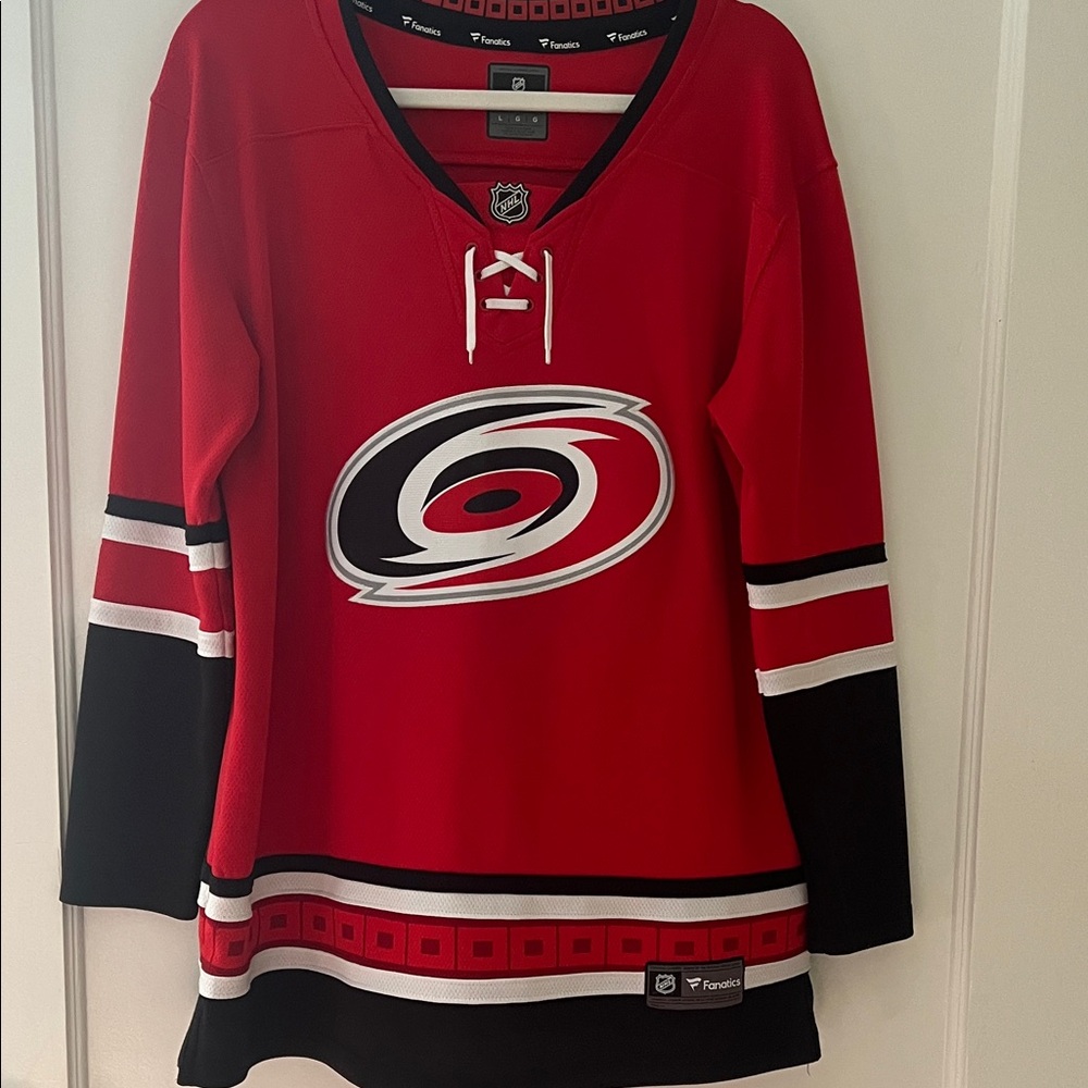 Women’s Carolina Hurricanes Fanatics Red and Black NHL Jersey